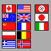 pixels-art 16-couleurs jeux-vidéo drapeau