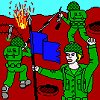 pixels-art 16-couleurs jeux-vidéo soldat