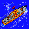 pixels-art 16-couleurs jeux-vidéo bateau