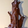 sculpture femme hybride dryade arbre