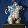 sculpture torse femme trans-humanisme prises électronique