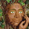 visage femme arbre sylvestre