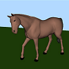 3D VRML cheval