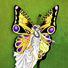 poster femme papillon fée