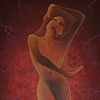 femme silhouette matrice uterus membrane voile