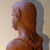 sculpture femme hybride reptile