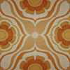 texture papier-peint orange fleurs