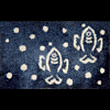 texture tapis bleu poissons